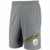 Men's Pittsburgh Steelers Concepts Sport Tactic Lounge Shorts Heathered Gray,baseball caps,new era cap wholesale,wholesale hats